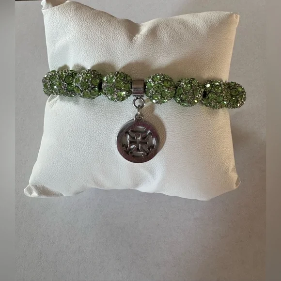 Rustic Cuff Lime Green Emerson Beaded Bracelet - Picture 5 of 6